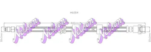 ШЛАНГ ТОРМОЗНОЙ H6084 NELSON