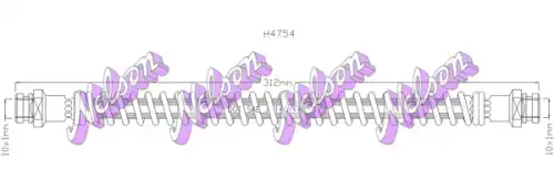 ШЛАНГ ТОРМОЗНОЙ H4754 NELSON