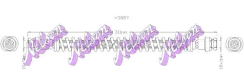 ШЛАНГ ТОРМОЗНОЙ H3887 NELSON