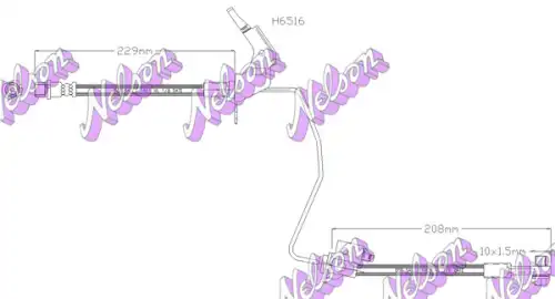 ШЛАНГ ТОРМОЗНОЙ H6516 NELSON