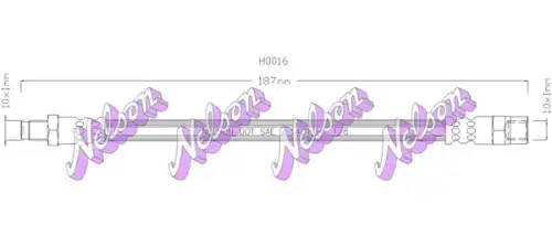 ШЛАНГ ТОРМОЗНОЙ H0016 NELSON