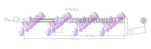 ШЛАНГ ТОРМОЗНОЙ H7283 NELSON