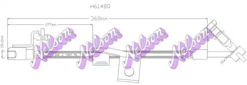 ШЛАНГ ТОРМОЗНОЙ H6148Q NELSON