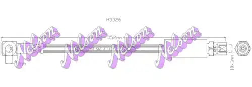 ШЛАНГ ТОРМОЗНОЙ H3326 NELSON
