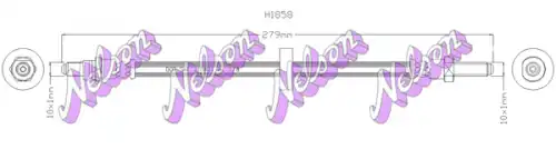 ШЛАНГ ТОРМОЗНОЙ H1858 NELSON