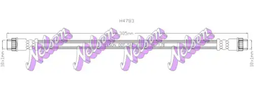 ШЛАНГ ТОРМОЗНОЙ H4783 NELSON