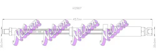 ШЛАНГ ТОРМОЗНОЙ H3907 NELSON