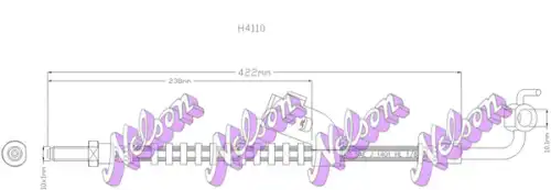 ШЛАНГ ТОРМОЗНОЙ H4110 NELSON