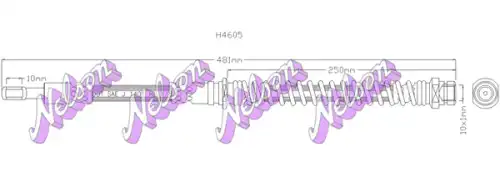 ШЛАНГ ТОРМОЗНОЙ H4605 NELSON