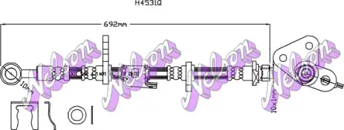 ШЛАНГ ТОРМОЗНОЙ H4531Q NELSON