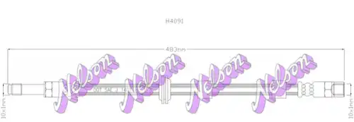 ШЛАНГ ТОРМОЗНОЙ H4091 NELSON