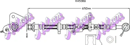 ШЛАНГ ТОРМОЗНОЙ H4530Q NELSON