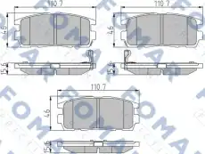 Тормозные колодки дисковые FOMAR FO930981
