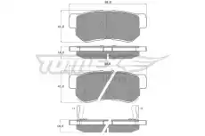 Тормозные колодки дисковые TOMEX TX 15-35