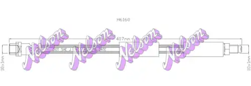 ШЛАНГ ТОРМОЗНОЙ H6160 NELSON
