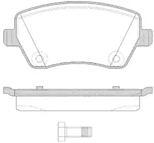 Тормозные колодки дисковые WOKING P8873.22