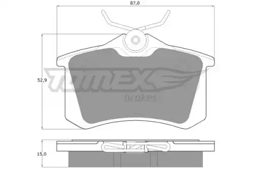 Тормозные колодки дисковые TOMEX TX 10-78