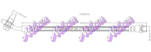 ШЛАНГ ТОРМОЗНОЙ H5987Q NELSON
