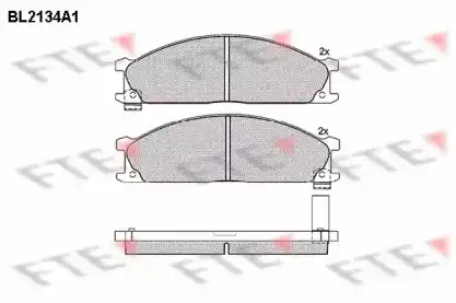 Тормозные колодки дисковые FTE BL2134A1