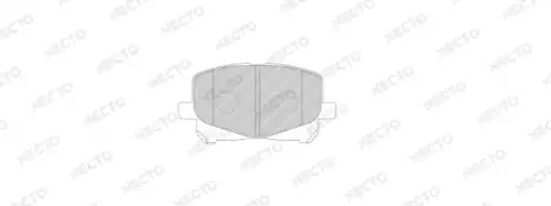 Тормозные колодки дисковые NECTO FD7166A