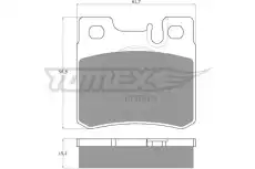 Тормозные колодки дисковые TOMEX TX 12-33