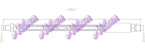 ШЛАНГ ТОРМОЗНОЙ H3537 NELSON