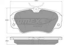 Тормозные колодки дисковые TOMEX TX 11-91