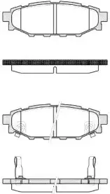Тормозные колодки дисковые WOKING P10363.22