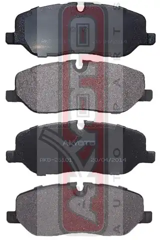 Тормозные колодки дисковые ASVA AKD-25101