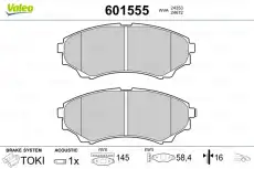 Тормозные колодки дисковые VALEO 601555