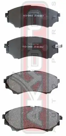 Тормозные колодки дисковые ASVA AKD-3403