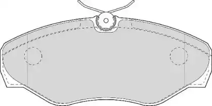 Тормозные колодки дисковые ABEX AVR124