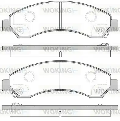 Тормозные колодки дисковые WOKING P15563.04