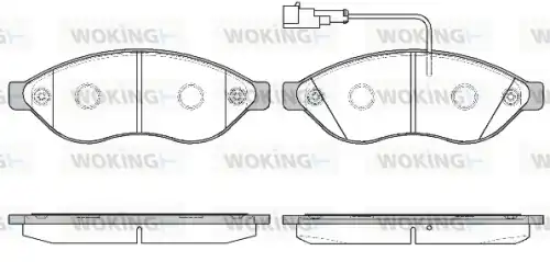 Тормозные колодки дисковые WOKING P13373.11