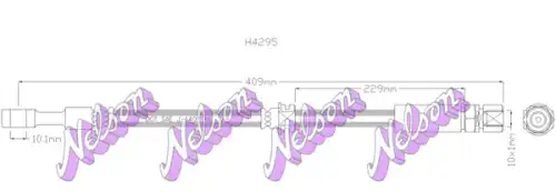 ШЛАНГ ТОРМОЗНОЙ H4295 NELSON