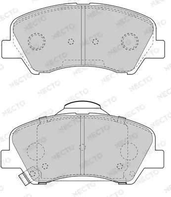Тормозные колодки дисковые NECTO FD7612A