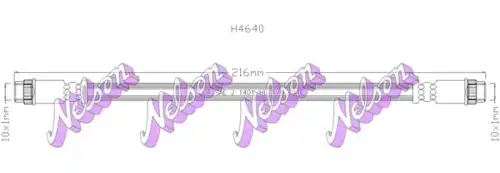 ШЛАНГ ТОРМОЗНОЙ H4640 NELSON