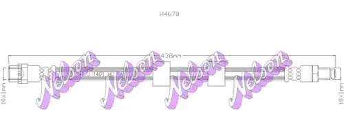 ШЛАНГ ТОРМОЗНОЙ H4670 NELSON