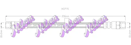ШЛАНГ ТОРМОЗНОЙ H3771 NELSON