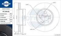 Тормозной диск ROTINGER RT 2144-GL