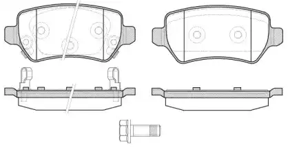 Тормозные колодки дисковые WOKING P8573.22