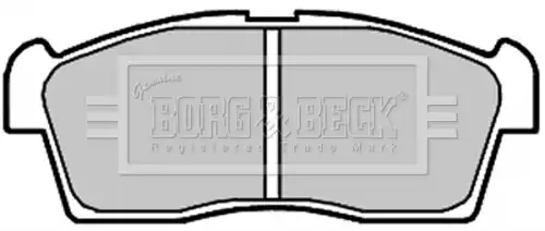 Тормозные колодки дисковые передняя ось BORG&BECK BBP2009
