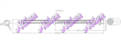 ШЛАНГ ТОРМОЗНОЙ H7193 NELSON
