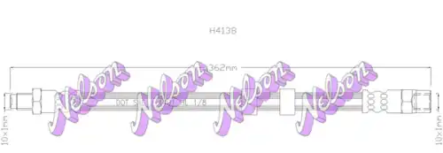 ШЛАНГ ТОРМОЗНОЙ H4138 NELSON