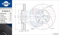Тормозной диск ROTINGER RT 2638-GL T5
