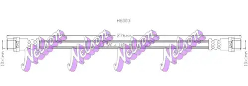 ШЛАНГ ТОРМОЗНОЙ H6003 NELSON