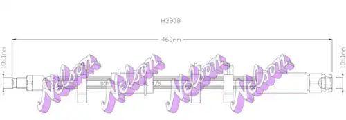 ШЛАНГ ТОРМОЗНОЙ H3908 NELSON