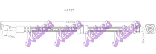 ШЛАНГ ТОРМОЗНОЙ H4797 NELSON