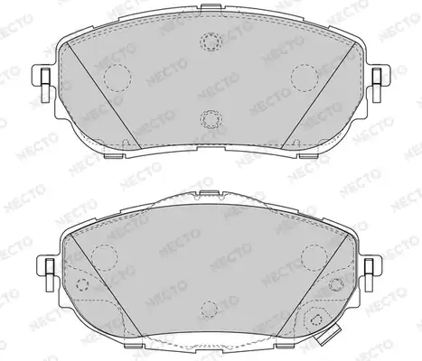 Тормозные колодки дисковые NECTO FD7613A