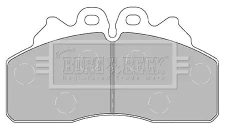 Тормозные колодки дисковые BORG&BECK BBP2435